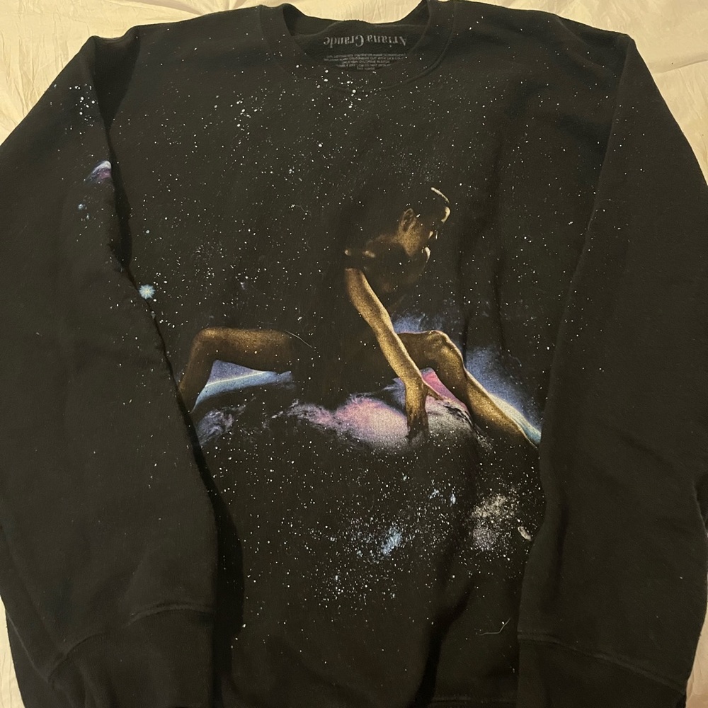 Ariana grande god is a woman globe crewneck